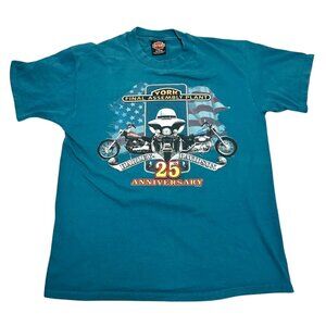 Harley Davidson 1998 25th Anniversary York Assembly Plant Vintage T Shirt Large
